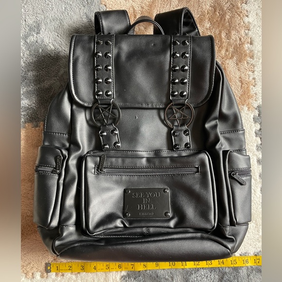 Killstar See You In Hell black Backpack - Picture 9 of 10